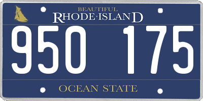 RI license plate 950175