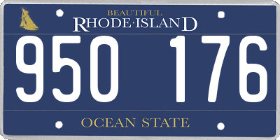 RI license plate 950176