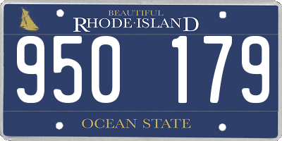 RI license plate 950179