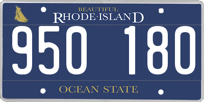 RI license plate 950180