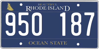 RI license plate 950187