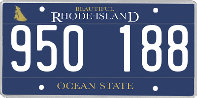 RI license plate 950188