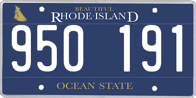 RI license plate 950191