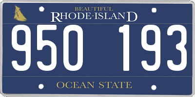 RI license plate 950193
