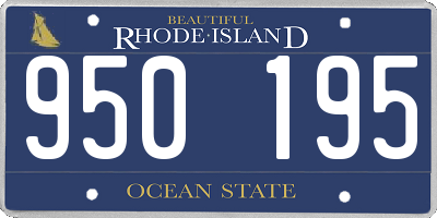 RI license plate 950195