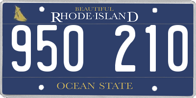 RI license plate 950210