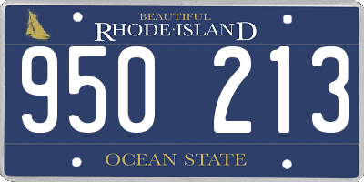 RI license plate 950213