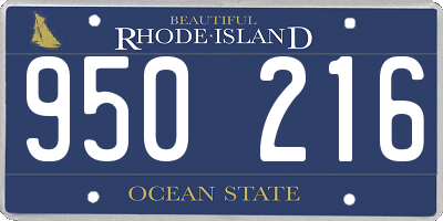 RI license plate 950216