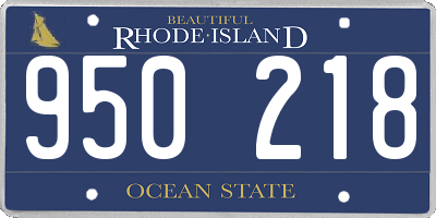 RI license plate 950218