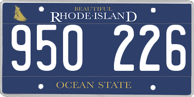 RI license plate 950226