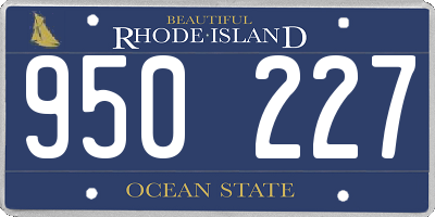 RI license plate 950227