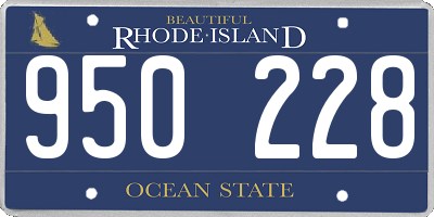 RI license plate 950228