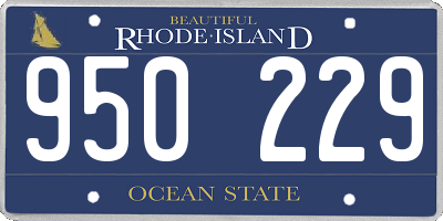 RI license plate 950229