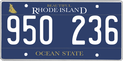 RI license plate 950236
