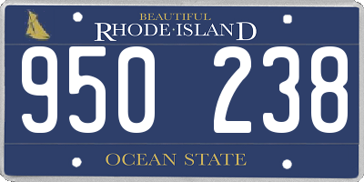 RI license plate 950238