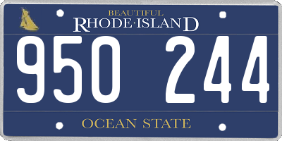 RI license plate 950244