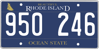 RI license plate 950246