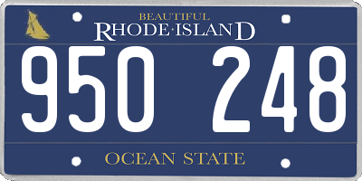 RI license plate 950248