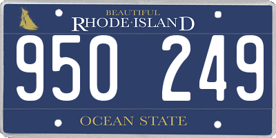 RI license plate 950249