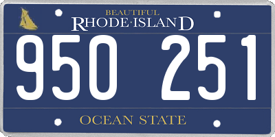 RI license plate 950251