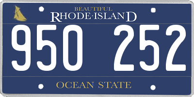 RI license plate 950252