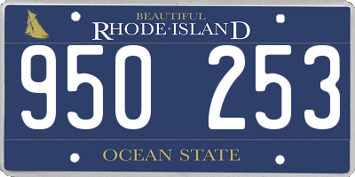 RI license plate 950253