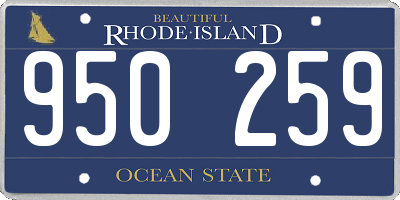 RI license plate 950259