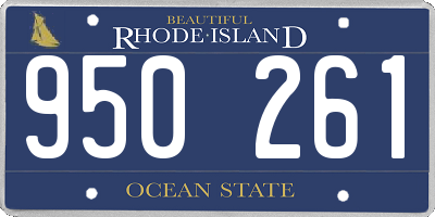 RI license plate 950261