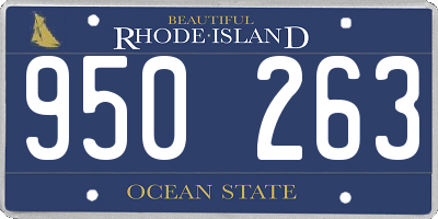 RI license plate 950263
