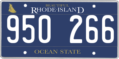 RI license plate 950266