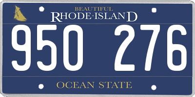 RI license plate 950276