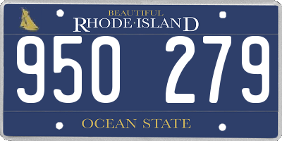RI license plate 950279