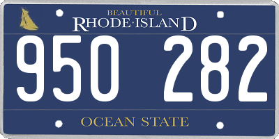 RI license plate 950282