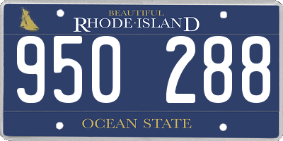 RI license plate 950288