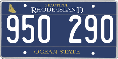 RI license plate 950290