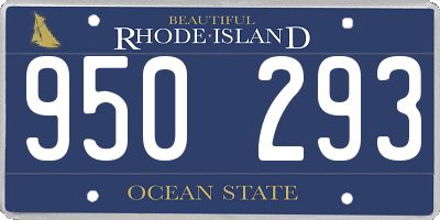 RI license plate 950293