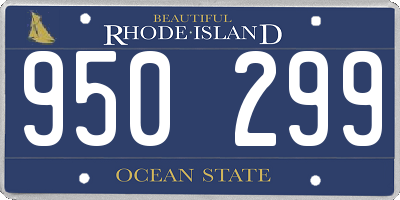 RI license plate 950299