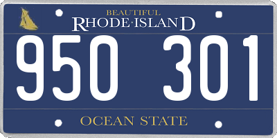 RI license plate 950301