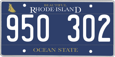 RI license plate 950302
