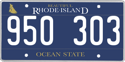RI license plate 950303
