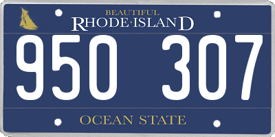 RI license plate 950307
