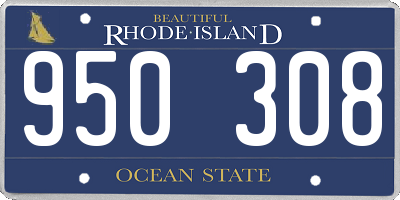 RI license plate 950308