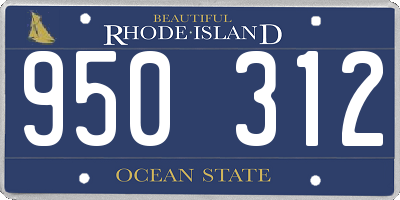 RI license plate 950312