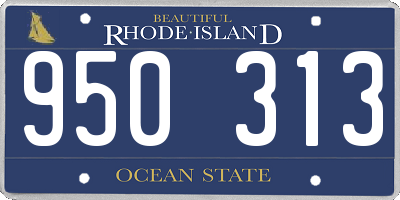 RI license plate 950313