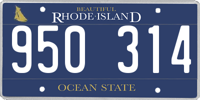 RI license plate 950314