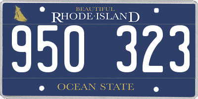 RI license plate 950323