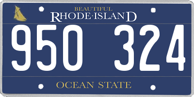 RI license plate 950324
