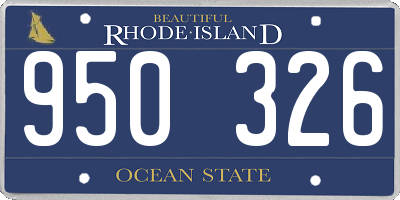 RI license plate 950326