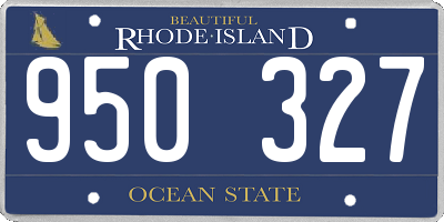 RI license plate 950327