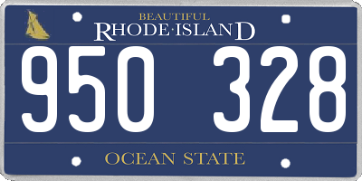 RI license plate 950328